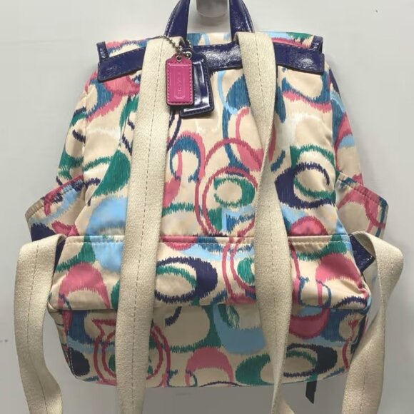 Coach Ikat Multicolor Signature Backpack - Picture 2 of 3